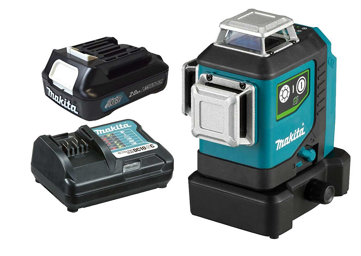Makita SK700GDZ 12v CXT Multi Line Laser Level Green + 2.0Ah Battery +Charger Makita SK700GDZ 12v CXT Multi Line Laser Level Green + 2.0Ah Battery +Charger