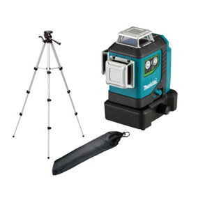 Makita SK700GDZ 12v CXT Multi Line Laser Level Green - Body Only + Tripod Stand