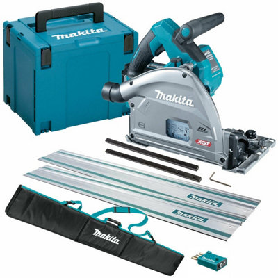 Makita SP001GZ03 40v MAX XGT Brushless Plunge Saw 165mm + 2x 1.5m Rails + Bag