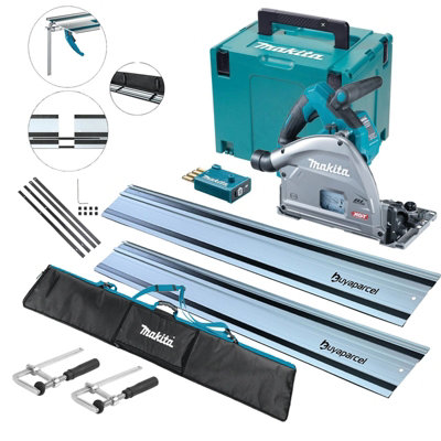 Makita SP001GZ03 MAX XGT 18v Brushless Plunge Cut Saw 2x1.5m Guide ...