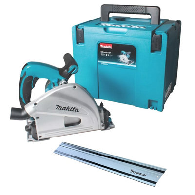 Makita SP6000J 110v Plunge Cut Circular Saw 165mm Cased + 1x1.5m BAP Guide Rail
