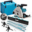 Makita SP6000J1 165mm Plunge Saw 240V with 2x1.5m Guide Rail+Clamp+Bag+Blade