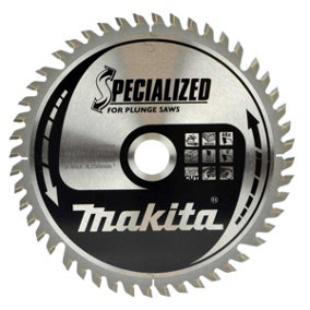 Makita Specialised 165mm x 20mm 48 Teeth Cordless Plunge Saw Blade DSP600 SP6000
