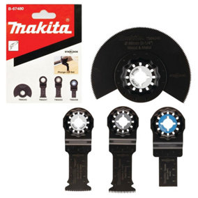 Makita Starlock Multi Tool 4 Piece Plunge Cut Segment Set - DTM50 DTM51 DTM52