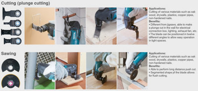 Juego de Cuchillas de Inmersión STARLOCK MAKITA B-67480