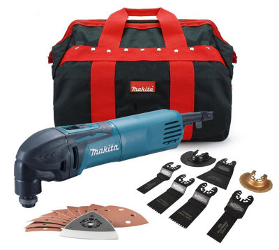 Makita TM3000C 240v Oscillating Multi Tool + 7pc Blade Set, Sanding Pad