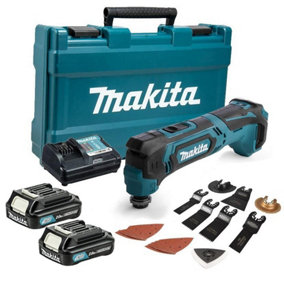 Makita TM30DWAE 12v CXT Cordless Multi Tool - 2 Batteries Charger Accessory Set