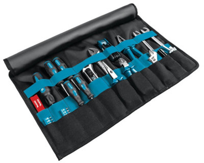 Makita Tool Wrap with Handle & Front Pocket E-05533 Blue Tool Roll Strap System