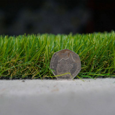 Malaga 40mm Outdoor Artificial Grass, Value For Money, Pet-Friendly Artificial Grass For Lawn-17m(55'9") X 4m(13'1")-68m²