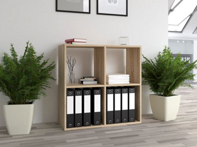 Malax 2X2 Compartment Shelf Sonoma Oak