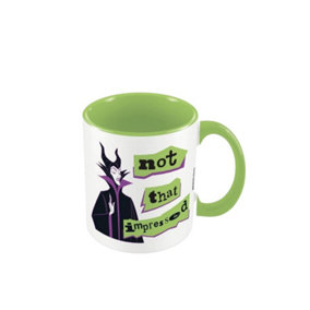 Maleficent Not That Impressed Inner Two Tone Mug White/Green/Black (One Size)