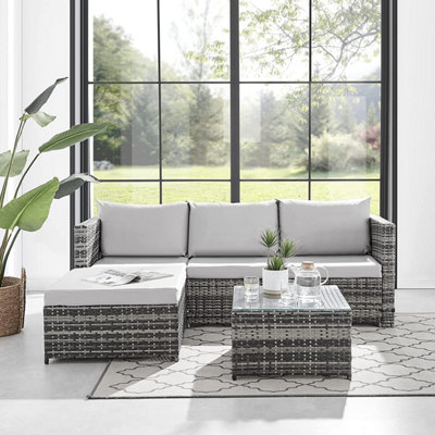 Small grey garden online sofa