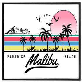 Malibu (Picutre Frame) / 12x12" / White