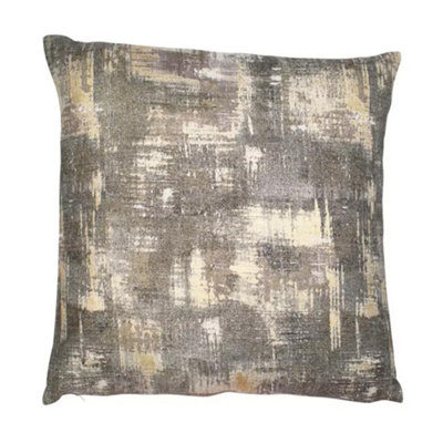 Malini Foil On Linen Cushion Mix Gold And Grey