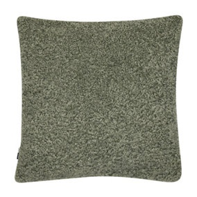 Malini Textured Faux Fur Cushion Green
