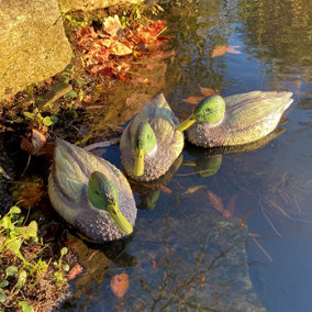 Mallard Duck Hunting Shooting Floating Decoy Pond Decoration (Set of 6)