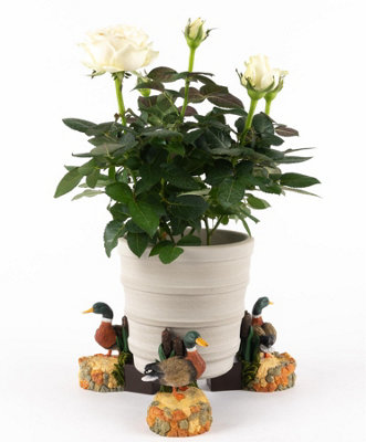 Mallard Duck Plant Pot Feet - Set of 3