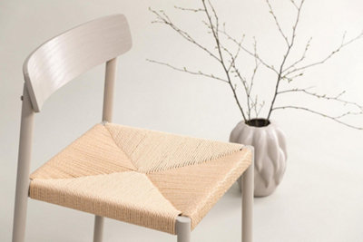 Malmön Grey Rattan Dining Chair , Greige