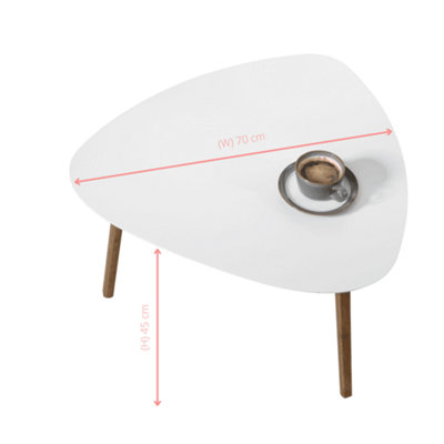 Malme Extra Large Side Table in Storm Grey and Natural Pine