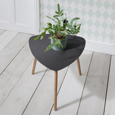 Malme Side Table Occasional Large in Storm Grey and Natural Pine