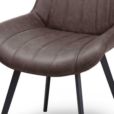 Malmo Dining Chair - L57 x W49 x H86 cm - Coffee