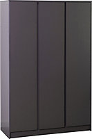 Malvern 3 Door Wardrobe - L50.5 x W115 x H180 cm - Grey