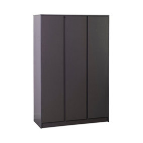Malvern 3 Door Wardrobe - L50.5 x W115 x H180 cm - Grey