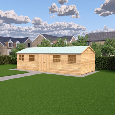 Mammoth 12x30 DD Shiplap Multi-Functional Garden Shed