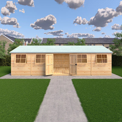 Mammoth 12x30 DD Shiplap Multi-Functional Garden Shed