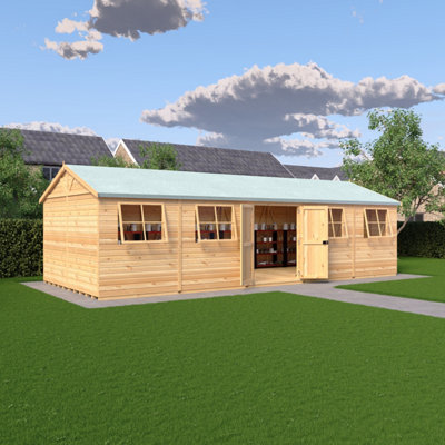 Mammoth 12x30 DD Shiplap Multi-Functional Garden Shed