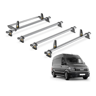 MAN TGE 4 Bar Roof Rack + Ladder Roller for 2017+ (Normal (H2) & High ...