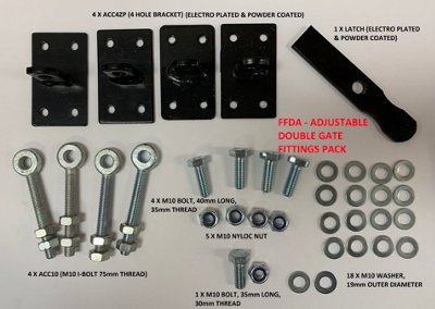 MANA Ball Top Pair of Metal Driveway Gates 3048mm GAP x 915mm High MAZP49 - 4