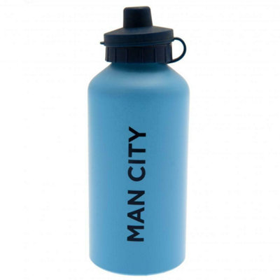 Borraccia Sportiva In Alluminio Manchester City FC - 750 Ml, Design Fade XL, Beccuccio Richiudibile, Licenza Ufficiale, Colore Blu, Altezza 26 Cm - 2