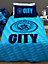 Manchester City FC Crestcol Single Panel Duvet and Pillowcase Set