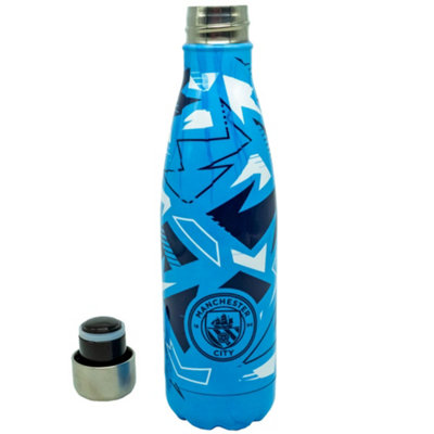 Manchester City FC Fragment Thermal Flask Sky Blue/Navy/White (One Size)