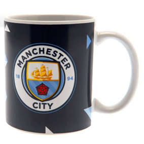 Manchester City FC Particle Mug Navy/Blue (One Size)