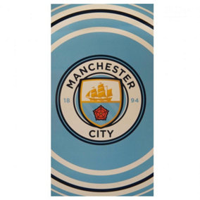 Manchester City FC Pulse Towel Blue (One Size)