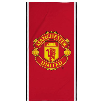 Manchester United FC Glory Crest Towel Red (One Size)