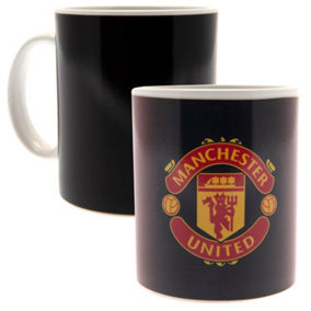 Manchester United FC Heat Changing Gradient Mug Black (One Size)