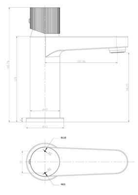 Manga Mono Basin Mixer Brushed Brass - 5