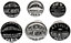 MangoTreeKnobs - Mixed Set of Black & White Vintage Style Ceramic Cupboard Knobs x Pack 6 (MG-315)