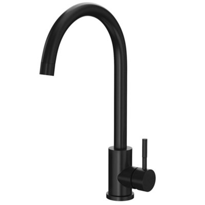 Manhattan Black Kitchen Mixer Tap t43