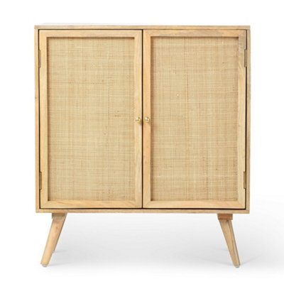 Manhattan Wine Cabinet Sideboard 2 Door Mango Wood in Natural