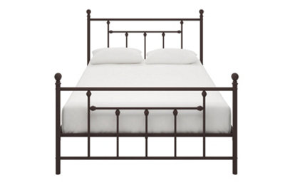 Manila Metal Bed Bronze Look, Double