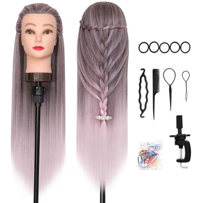 Mannequin Head Hair Styling Training Head Mannequin Cosmetology Doll ...