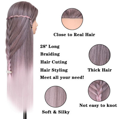 Mannequin Head Hair Styling Training Head Mannequin Cosmetology Doll ...