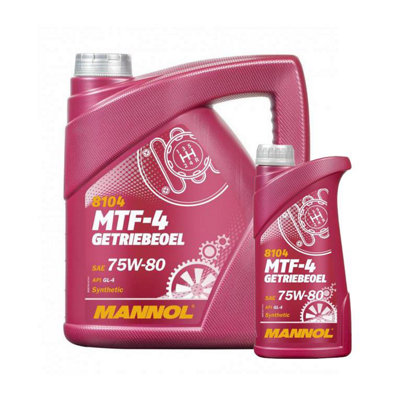 MANNOL 4+1L MTF-4 Getriebeoel 75W-80 API GL-4 BMW MTF LT-1/-2/-3 