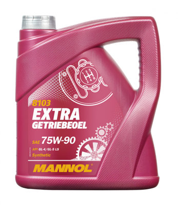 MANNOL 4L Extra Getriebeoel 75w90 Fully Synthetic Gear Oil GL-4 GL-5 LS