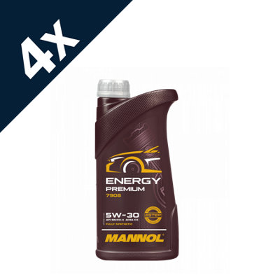 Mannol 4x1L Premium 5w30 Fully Synthetic Long Life Engine Oil LowSaps ...