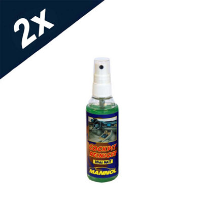 Mannol 6176 Cockpit Cleaner Matt Effect Protective Polish & Soft Clean - 2x100ml